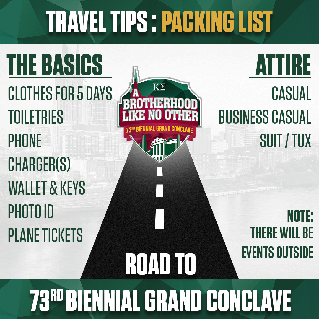 2021 Grand Conclave Travel Guide Kappa Sigma Fraternity